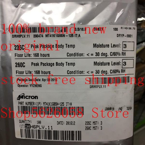 

smart power plugs mt41k1g8sn-125 it:a d9sxk bga 100% original 2pcs/lot stock