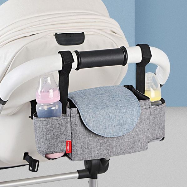 

multi function baby stroller hanging bag storage bottle water cup diaper bags