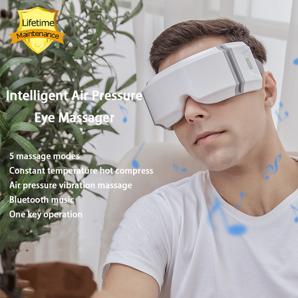 

5d smart airbag vibration eye massager portable eye protector compress bluetooth improve eyesight relieve eye fatigue