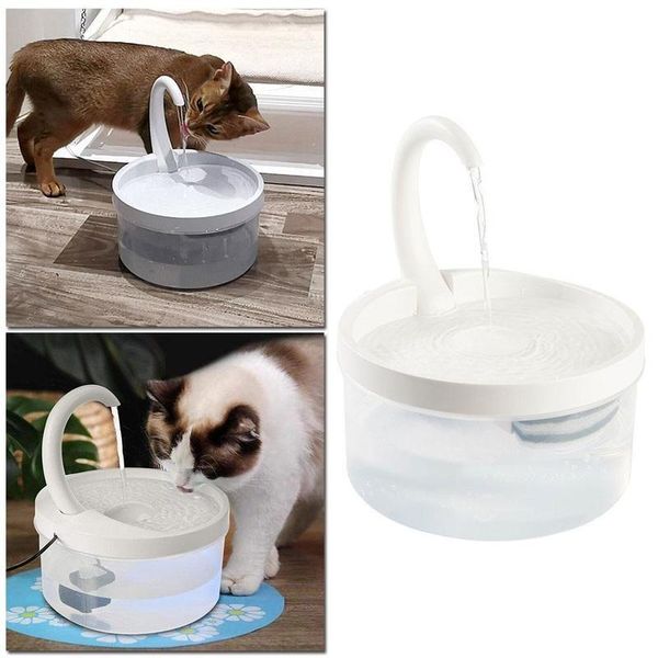 

quiet automatic electronic water fountain for cat and dog swan pet drinking dispenser bowls & feeders