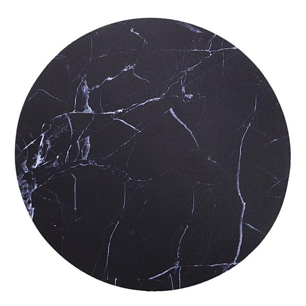 

mouse pads & wrist rests computer pad round table game marble line non-slip rubber