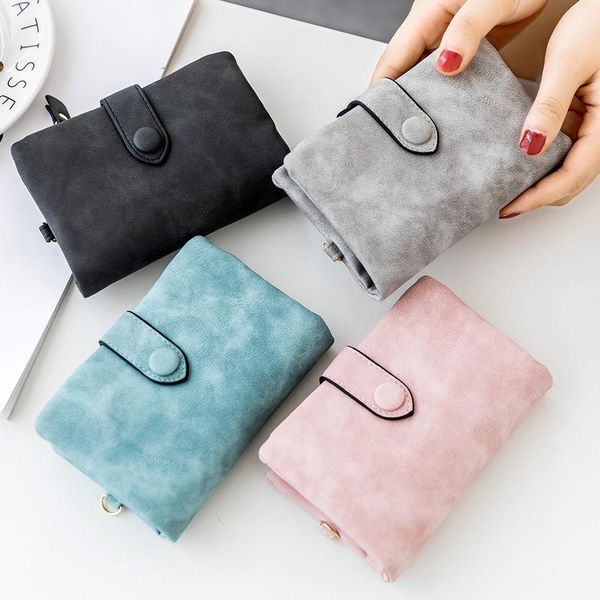 

wallets wallet women leather small clutch short fashion zipper pu coin pocket portefeuille purse for cards high quality, Red;black