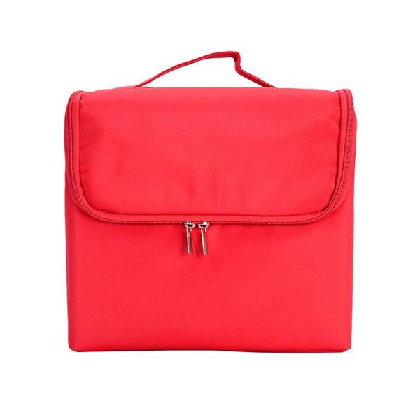 

cosmetic bags & cases dustproof portable travel mascaras large capacity lipsticks with handle storage bag zippered solid nail art shoulder s