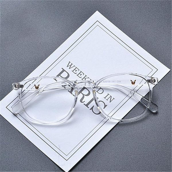 

fashion sunglasses frames evove transparent glasses frame women men eyeglasses eyewear for myopia diopter anti blue pochromic progressive, Black