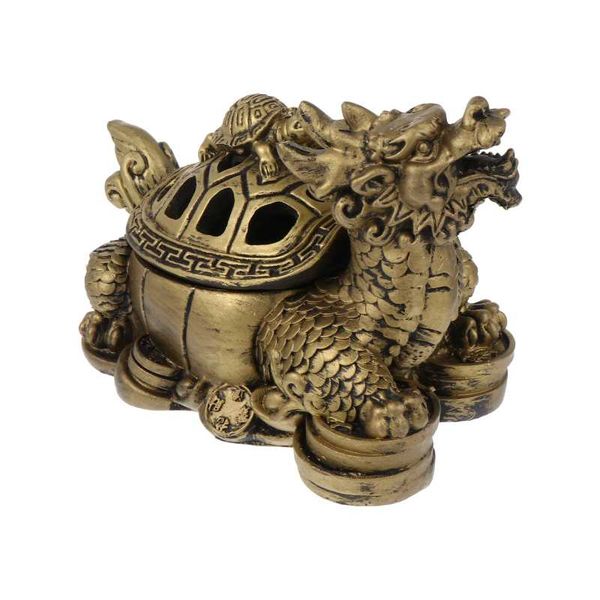 

fragrance lamps dragon tortoise incense burner ash catcher with lid ornament holder base plug