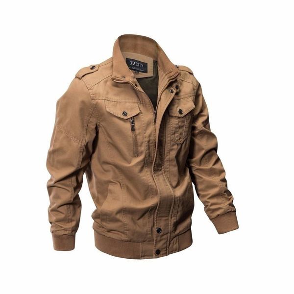 

men's jackets 2021 men casual cotton mens & coats army slim fit pilot casacas para hombre size m-6xl, Black;brown