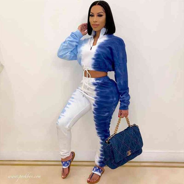 

jogging suit two piece set womenpant sportwear fall winter tracksuit clothes crop and pants sweat matching sets, White
