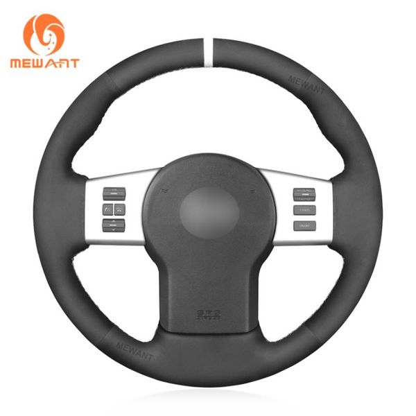 

steering wheel covers mewant black suede car cover for frontier pathfinder xterra 2005 2006 2007 2008 2009 2010 2011 2012-2021
