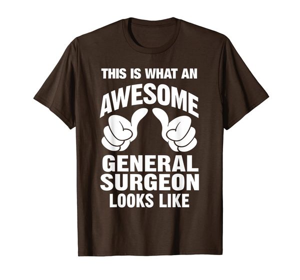 

awesome general surgeon looks like funny t-shirt, White;black