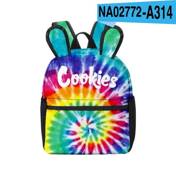 

color tie-dye double shoulder bag mini backpacks for women cute cat ears casual backpack 3d printed street bags