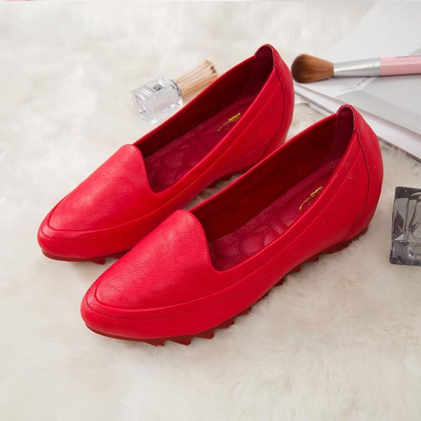 

dress shoes women's increased in spring and autumn of 2021 shallow mouth casual fashion single women, Black