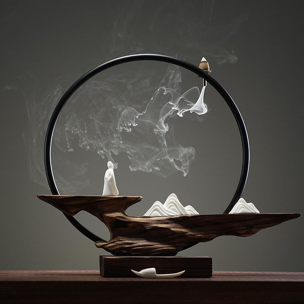 

fragrance lamps large incense burner waterfall room perfume buddhist holder bruleur encens home decor da60xxl