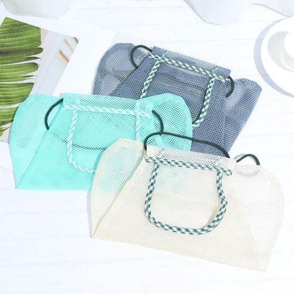 

storage bags 1pc kitchen vegetable garlic onion net bag multi-purpose wall hanging