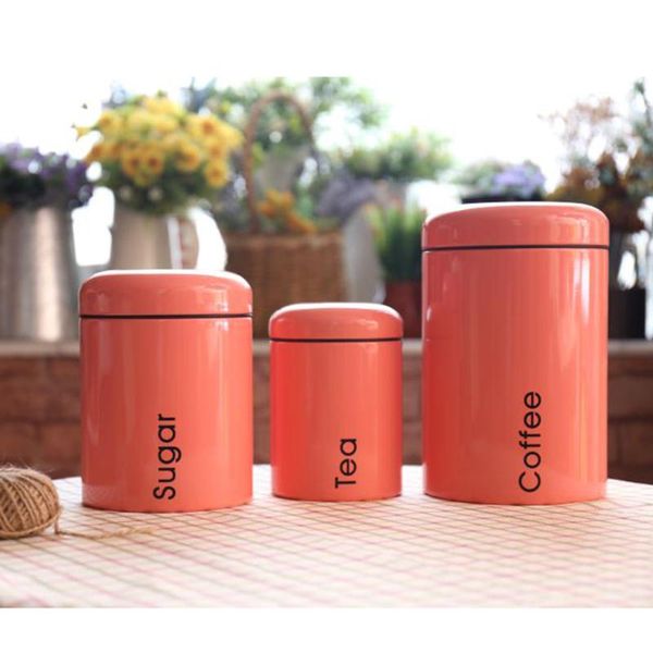 

spoons 3pcs portable tea can coffee storage tins seasoning container sealed jar