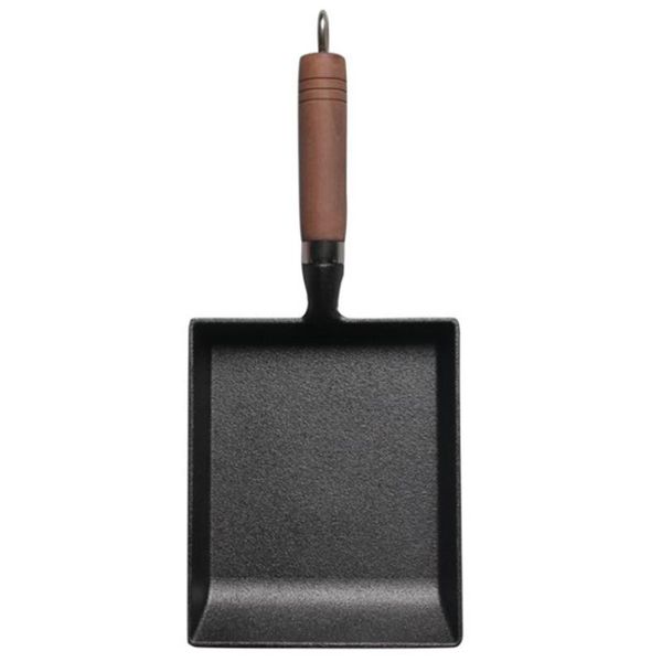 

not sticky casting iron pan stone layer frying pot saucepan small fried egg use gas and induction cooker pans