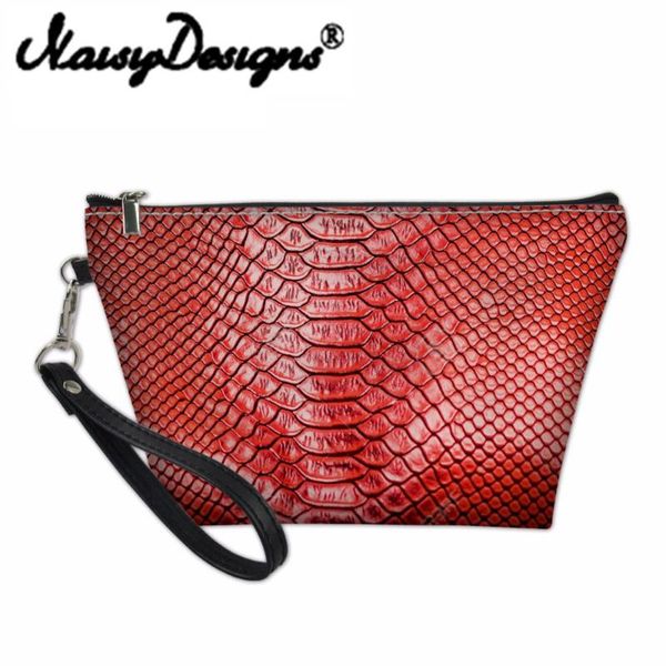 

noisydesigns 3d alligator print cosmetic bag ladies makeup travel organizers bags for women girls make up case toiletry & cases