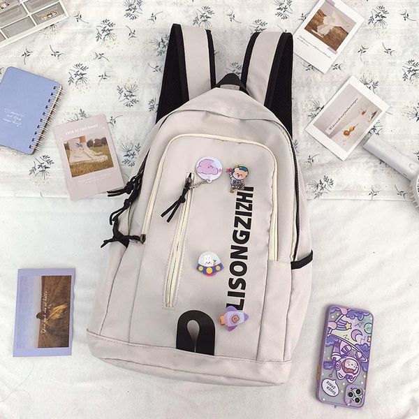 

girl bag for school backpack women nylon middle high schoolbag college style bookbags bags