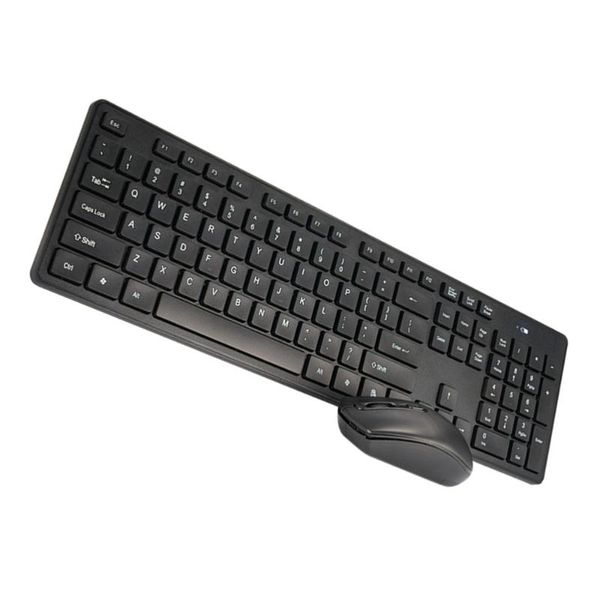 

keyboard mouse combos 1 set of combo wireless electronic kit (black)