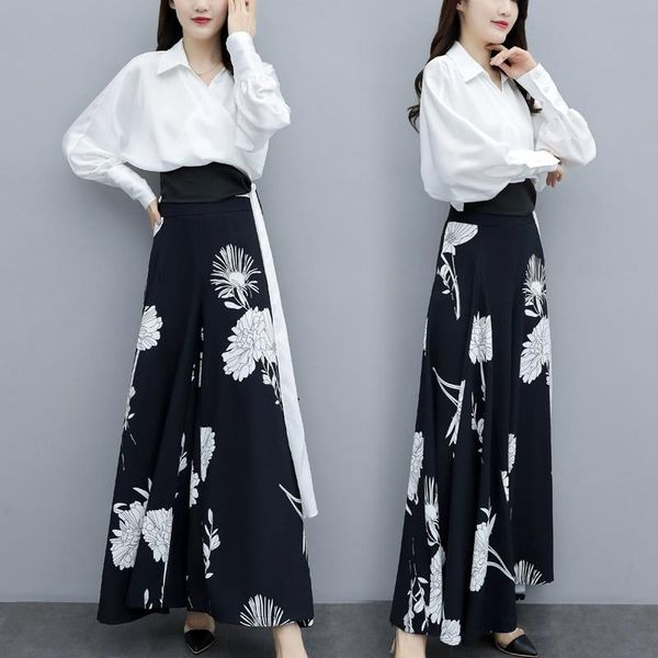 

women's two piece pants 5836, White