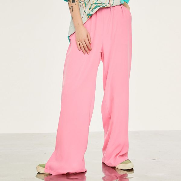 

women's jeans wide leg pants women fashion harajuku casual high waist elastic trousers vintage plus size solid streetwear pant sor, Blue