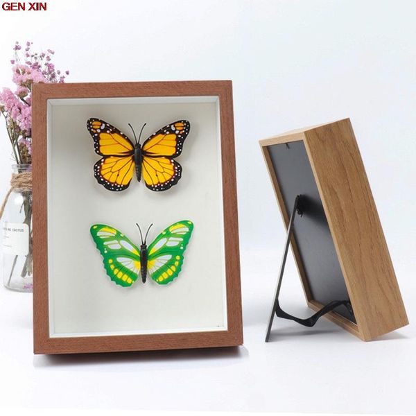 

frames diy specimen po frame depth 3cm to display three-dimensional works nordic artificial wood decoration
