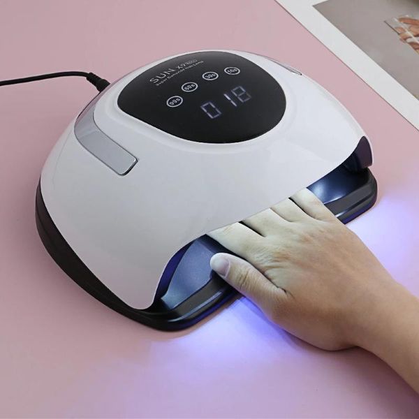 

nail dryers sun x9 max uv led 114w lamp for manicure lamps curing gel varnish tools with sensor lcd display