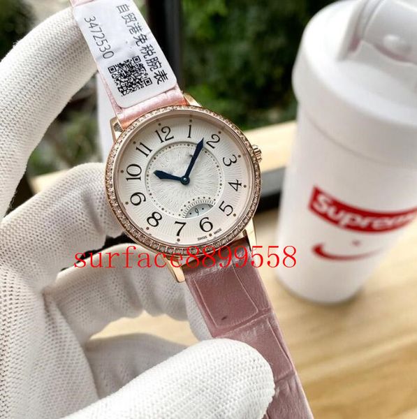 

dating series new ladies elegant fashion quartz watch dress brown leather date watches montre de luxe gift 495, Slivery;brown