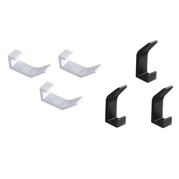 

hooks & rails 3pcs double hook towel for bathroom clothes bedroom robe coat