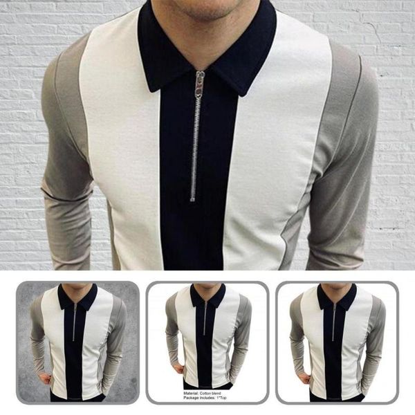

men's casual shirts clothes fabulous stripe turn-down collar men skin-friendly for work, White;black