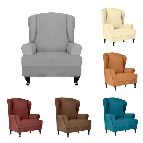 

2pcs/set armrest chair covers elastic cushion cover full enclosed armchair slipcovers home stool protector for wedding banquet