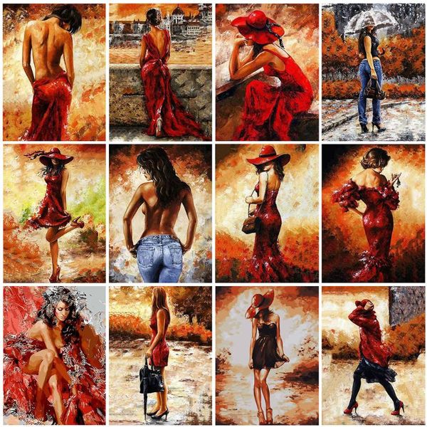 

paintings painting by numbers for adults nude hand painted oil paint beauty girl picture unique gift home decoration 40*50 cm