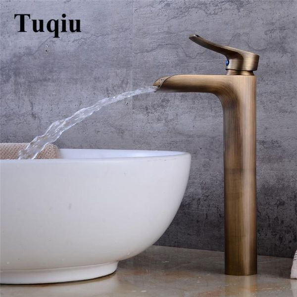 

bathroom sink faucets faucet antique bronze basin water tap cold and waterfall lavatory mixer torneira lavatorio