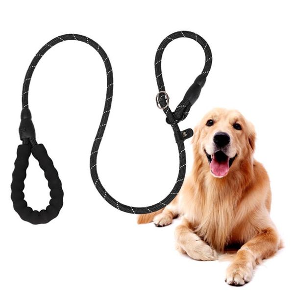 

durable reflective 2m dog slip rope leash adjustable p chain loop collar comfortable for large medium dogs pet accessories collars & leashes
