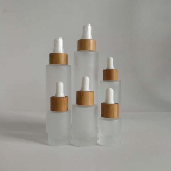 

storage bottles & jars 3pcs 30ml 50ml 100ml 120ml 150ml frosted glass lotion bottle essential oil spray empty cosmetic packaging scrub cream