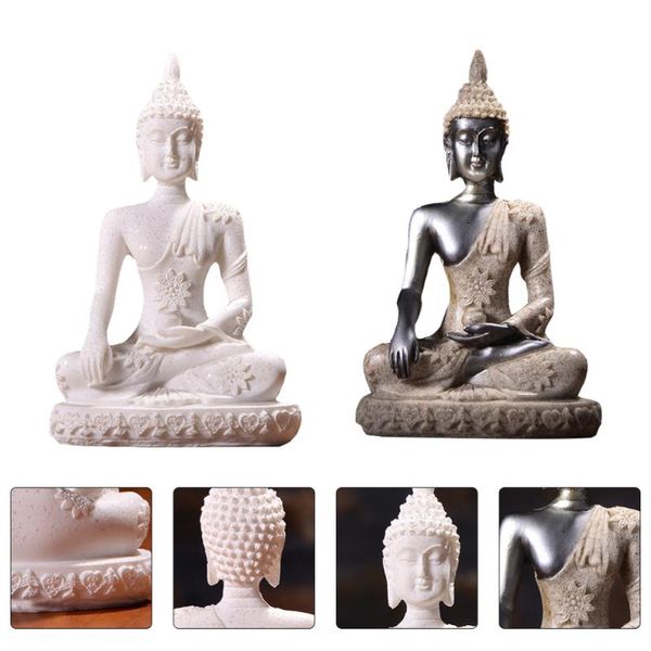 

2pcs deskstatues decorative figurines fish tank landscape adornments decorations
