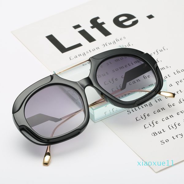 

luxury- street fashion trend 2020 sunglasses women street style trendsetter round sun glasses women oversized sunglasses lentes de sol, White;black