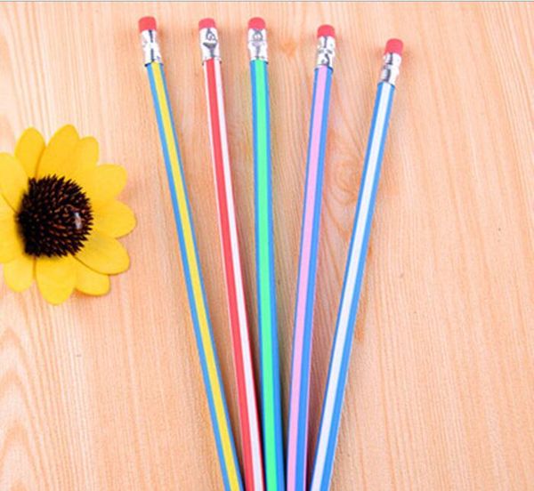 

fountain pens 10pcs colorful magic flexible soft pencil with eraser for kids writing gift pencils from office and school supplies