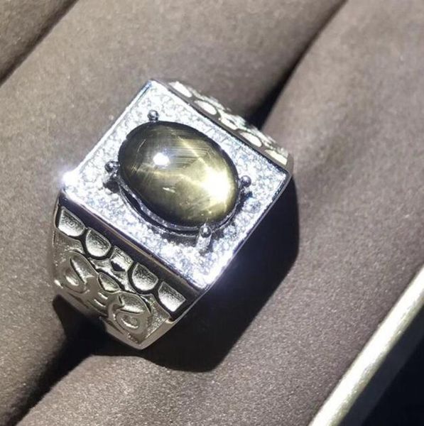 

wedding rings classic fashion men's punk engagement ring, Slivery;golden