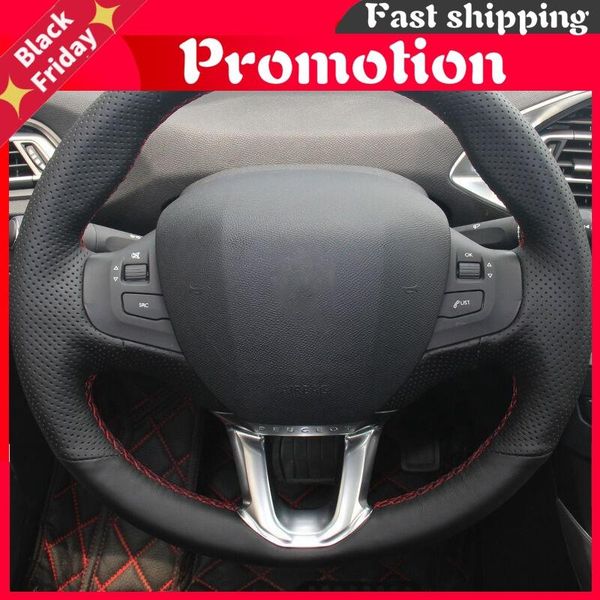 

steering wheel covers black leather car cover for 2008 208