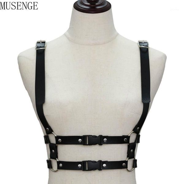 

harness bondage halterneck gothic punk belt adjustable black waist strap street dance decorative waistband belts cinturon gotico1, Black;brown