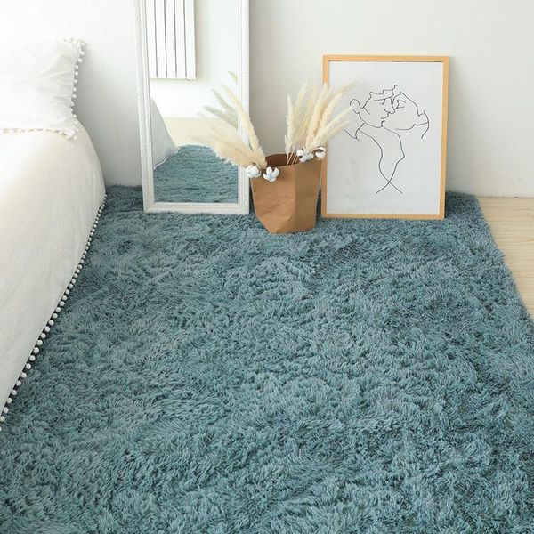 

carpets fashion faux fur rugs sofa fluffy mat for home living room gradient floor long pile area