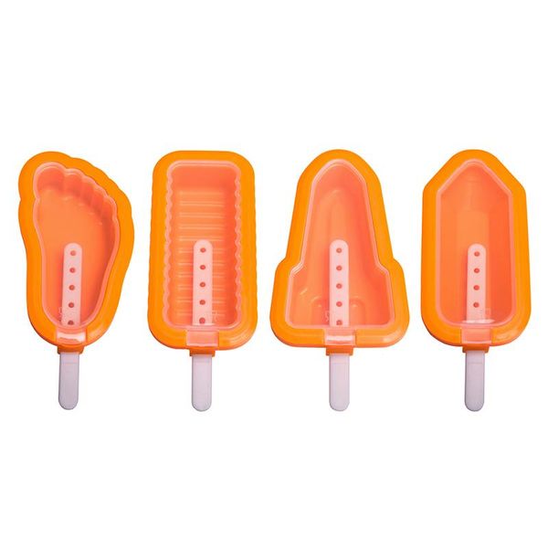 

baking moulds creative foot shape ice cream molds diy homemade er lolly mould cute dessert popsicle maker with lids and sticks