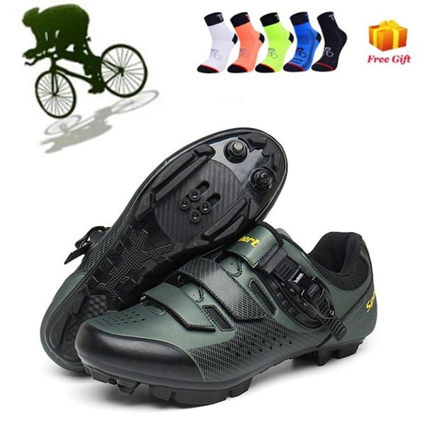 

cycling footwear flat sneaker mtb shoes cleat road bike men self-locking bicycle shoe spd mountain women speed, Black