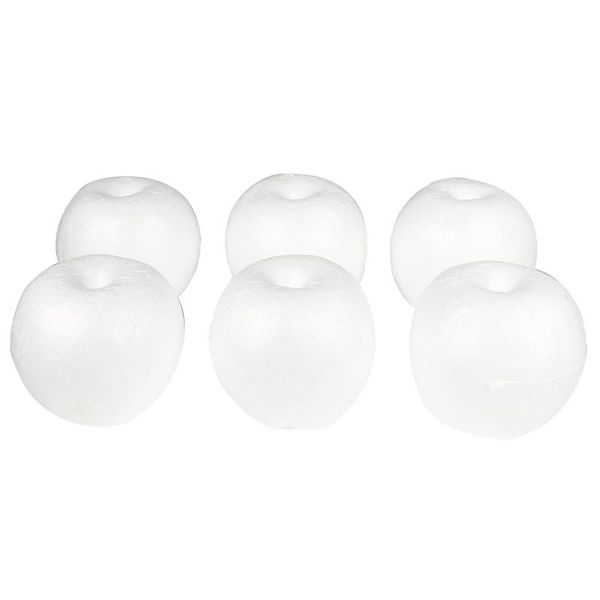 

party decoration 6 pcs apple shape white models diy craft making model