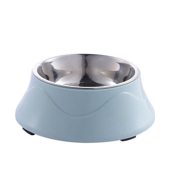 

feeding dishes stand feeder double layers anti slip puppy easy clean splash proof color spray paint stainless steel pet bowl cat bowls & fee