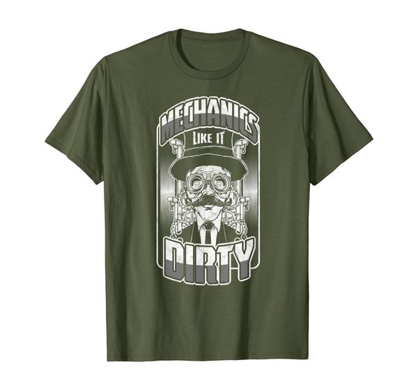 

mechanic like it dirty mechanical engineer t-shirt, White;black