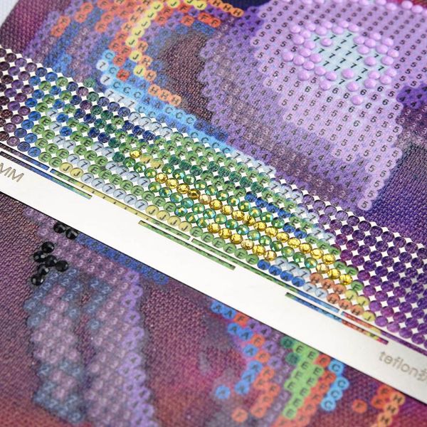 

diamond painting ruler stainless steel blank grids round full drill kit tools alignment repair tool accessories 432 holes craft