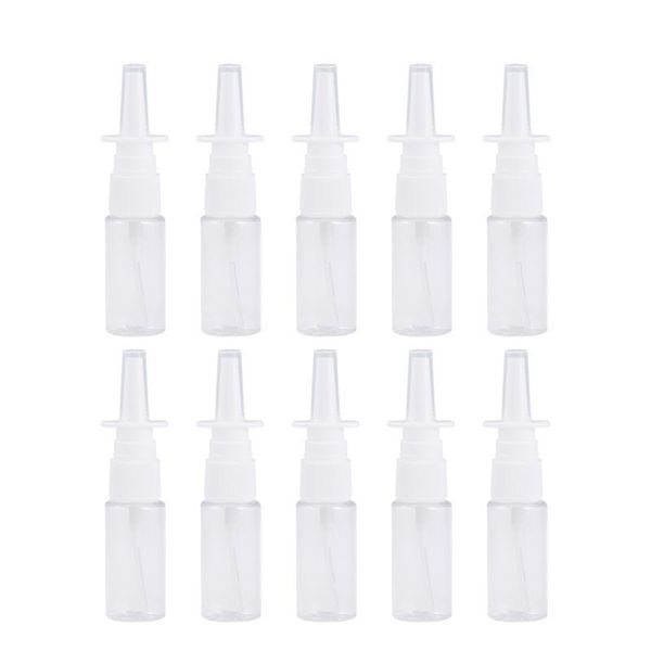 

10/20pcs 15ml transparent spray bottle flat shouldered bottles nasal empty rhinitis sprayer perfume for home bathroom liquid soap dispenser