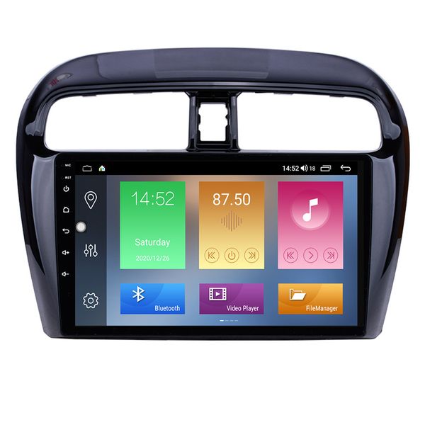 Sistema di navigazione GPS per lettore dvd per auto per Mitsubishi Mirage 2012-2016 con supporto touchscreen HD SWC 9 pollici Android 10