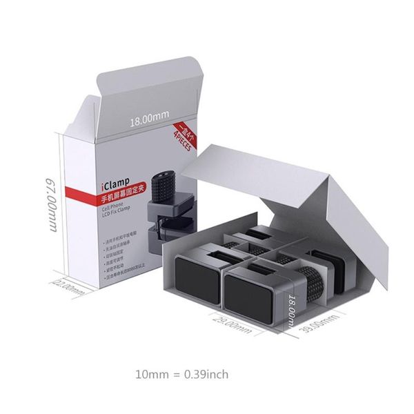 

4pcs/set phone lcd screen fix adjustable fixture clip metal fastening clamp tool 4x7e cell repairing tools